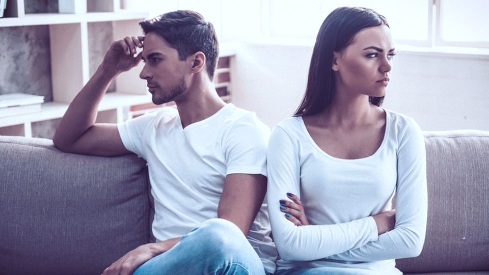 Frustrated couple. Couple not feeling appreciated in their relationship.